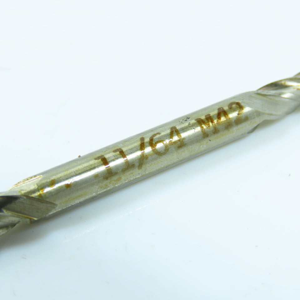 YG-1 11/64" HSS Square End Mill Center Cutting 4 Flute Double End Lot of 3