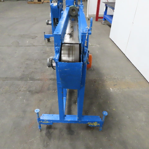 4" Wide 72" Center Drive Slide Bed Conveyor 115/220 Single Phase 40-365FPM