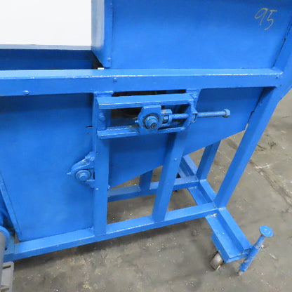 4" Wide 72" Center Drive Slide Bed Conveyor 115/220 Single Phase 40-365FPM