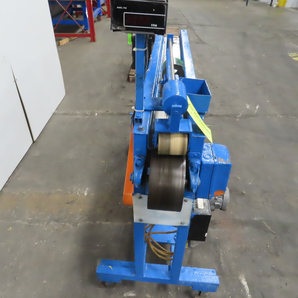 4" Wide 72" Center Drive Slide Bed Conveyor 115/220 Single Phase 40-365FPM