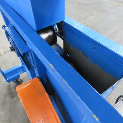 4" Wide 72" Center Drive Slide Bed Conveyor 115/220 Single Phase 40-365FPM
