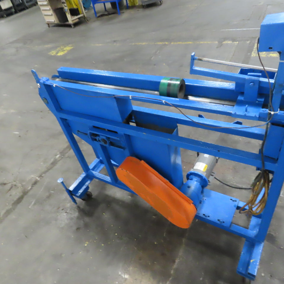 4" Wide 72" Center Drive Slide Bed Conveyor 115/220 Single Phase 40-365FPM