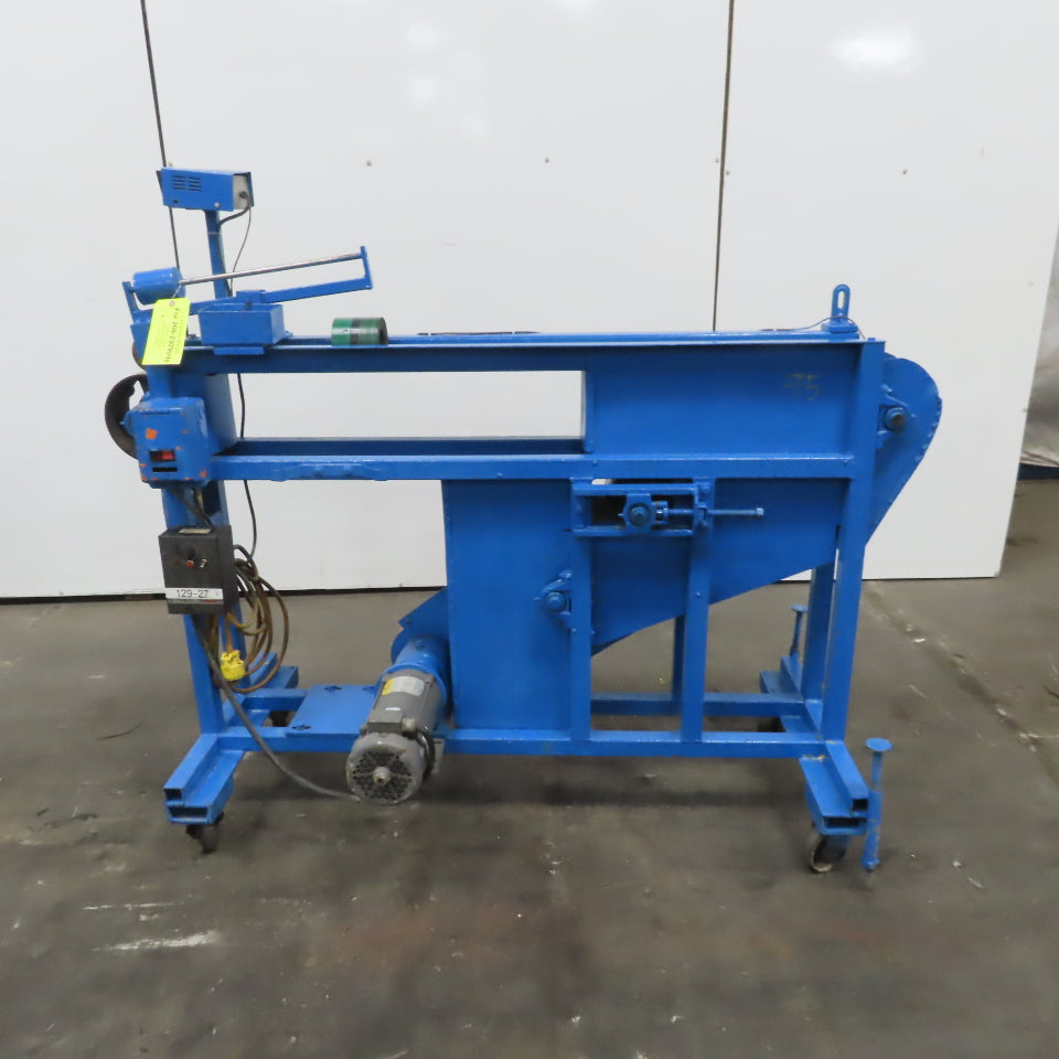 4" Wide 72" Center Drive Slide Bed Conveyor 115/220 Single Phase 40-365FPM