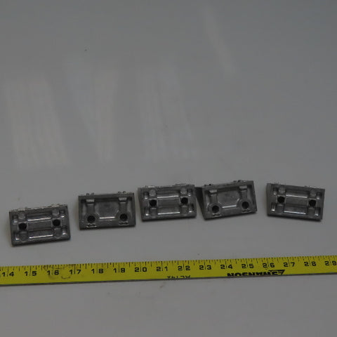 Misumi Series 8 Reversal Brackets, W/Tab, 2 Slots, 4 Holes Lot of 5