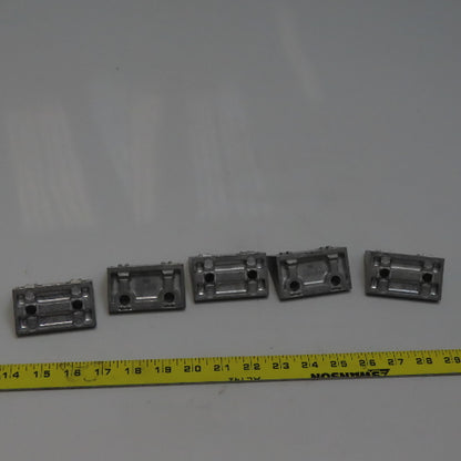 Misumi Series 8 Reversal Brackets, W/Tab, 2 Slots, 4 Holes Lot of 5