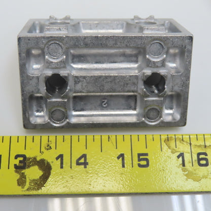Misumi Series 8 Reversal Brackets, W/Tab, 2 Slots, 4 Holes Lot of 5