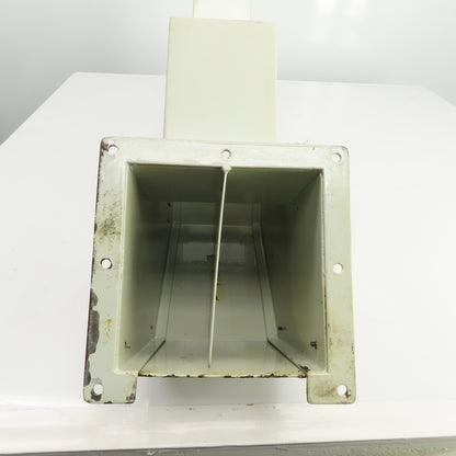 6" x 5-1/2"Electrical Wireway Trough Gutter Elbow W/Divider Lot Of 2