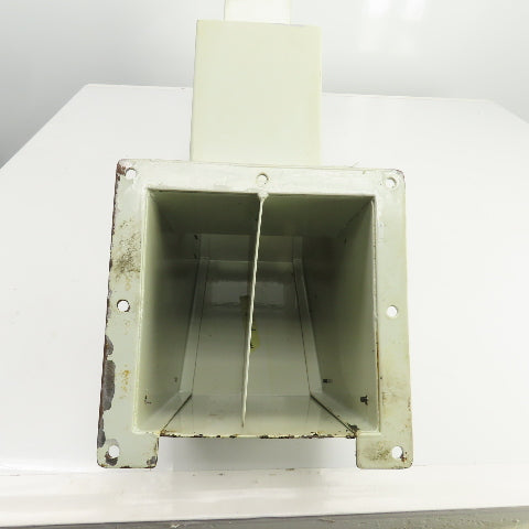 6" x 5-1/2"Electrical Wireway Trough Gutter Elbow W/Divider Lot Of 2