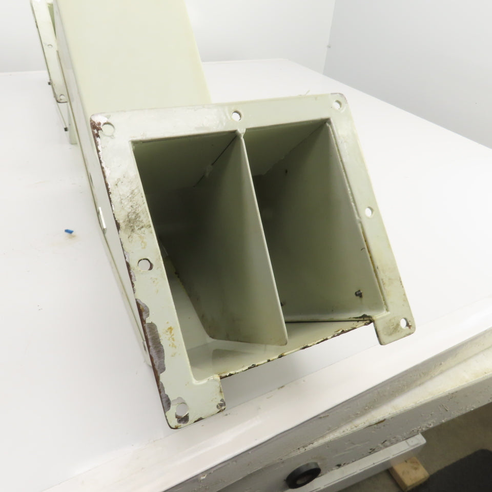 6" x 5-1/2"Electrical Wireway Trough Gutter Elbow W/Divider Lot Of 2