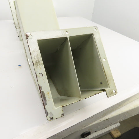 6" x 5-1/2"Electrical Wireway Trough Gutter Elbow W/Divider Lot Of 2