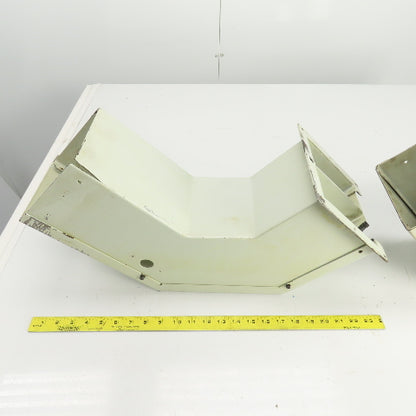 6" x 5-1/2"Electrical Wireway Trough Gutter Elbow W/Divider Lot Of 2