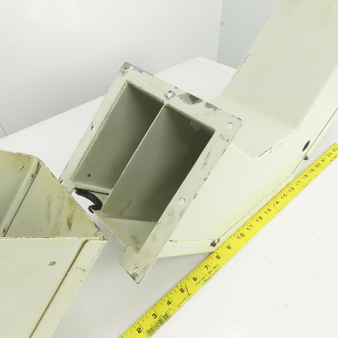 6" x 5-1/2"Electrical Wireway Trough Gutter Elbow W/Divider Lot Of 2