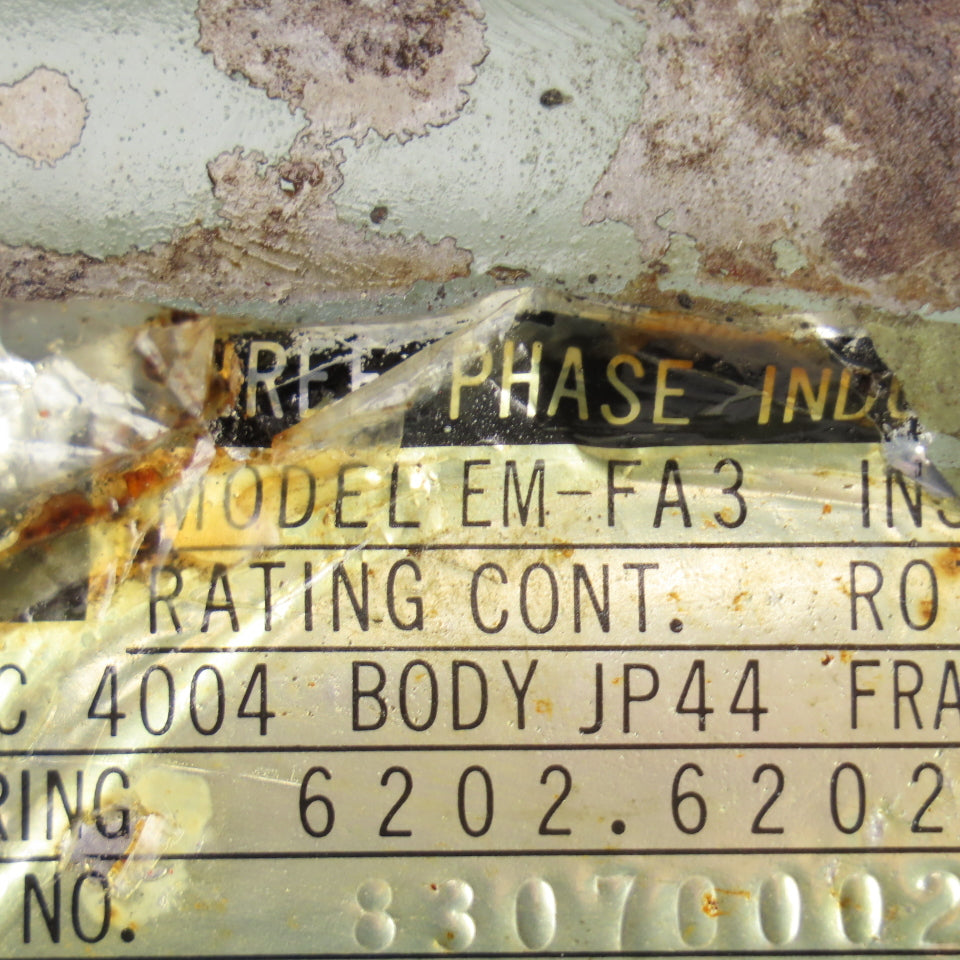Matsushita  EM-FA3 0.2kW Hydraulic Pump Motor 200V 1.2A 3PH