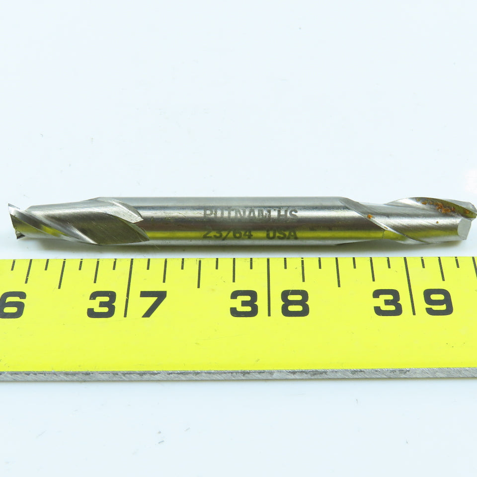 Putnam SX4-B11X 23/64" 2 Flute Square End Mill Center Cutting 3/8" Shank Lot/4