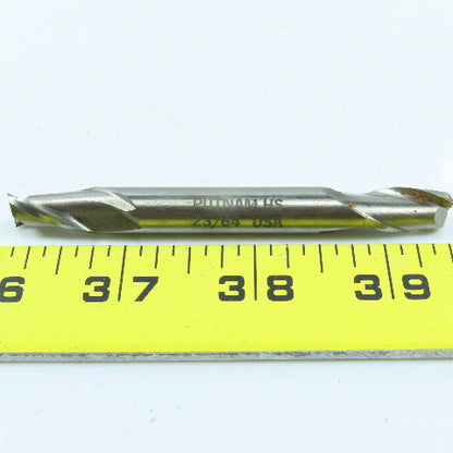 Putnam SX4-B11X 23/64" 2 Flute Square End Mill Center Cutting 3/8" Shank Lot/4