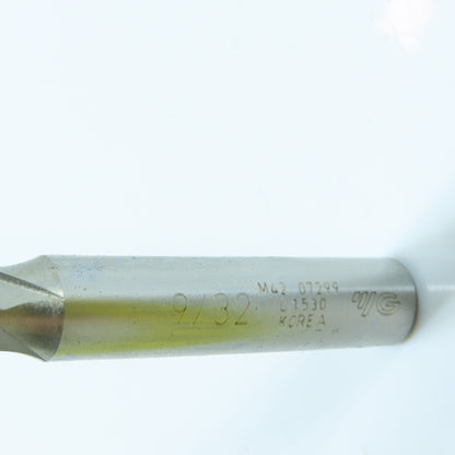 YG-1 07299 9/32" 4 Flute Square End Mill Center Cutting  3/8" Shank Lot of 2