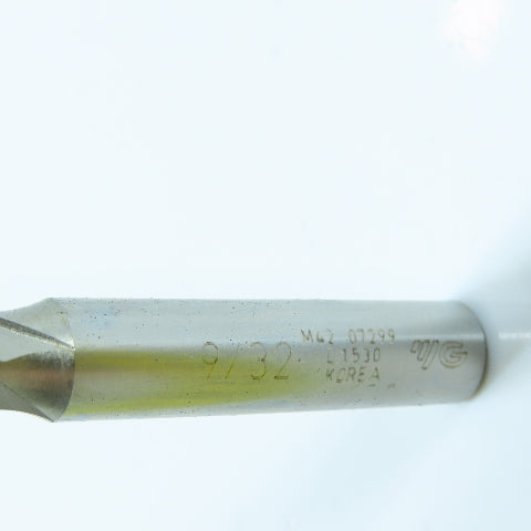 YG-1 07299 9/32" 4 Flute Square End Mill Center Cutting  3/8" Shank Lot of 2