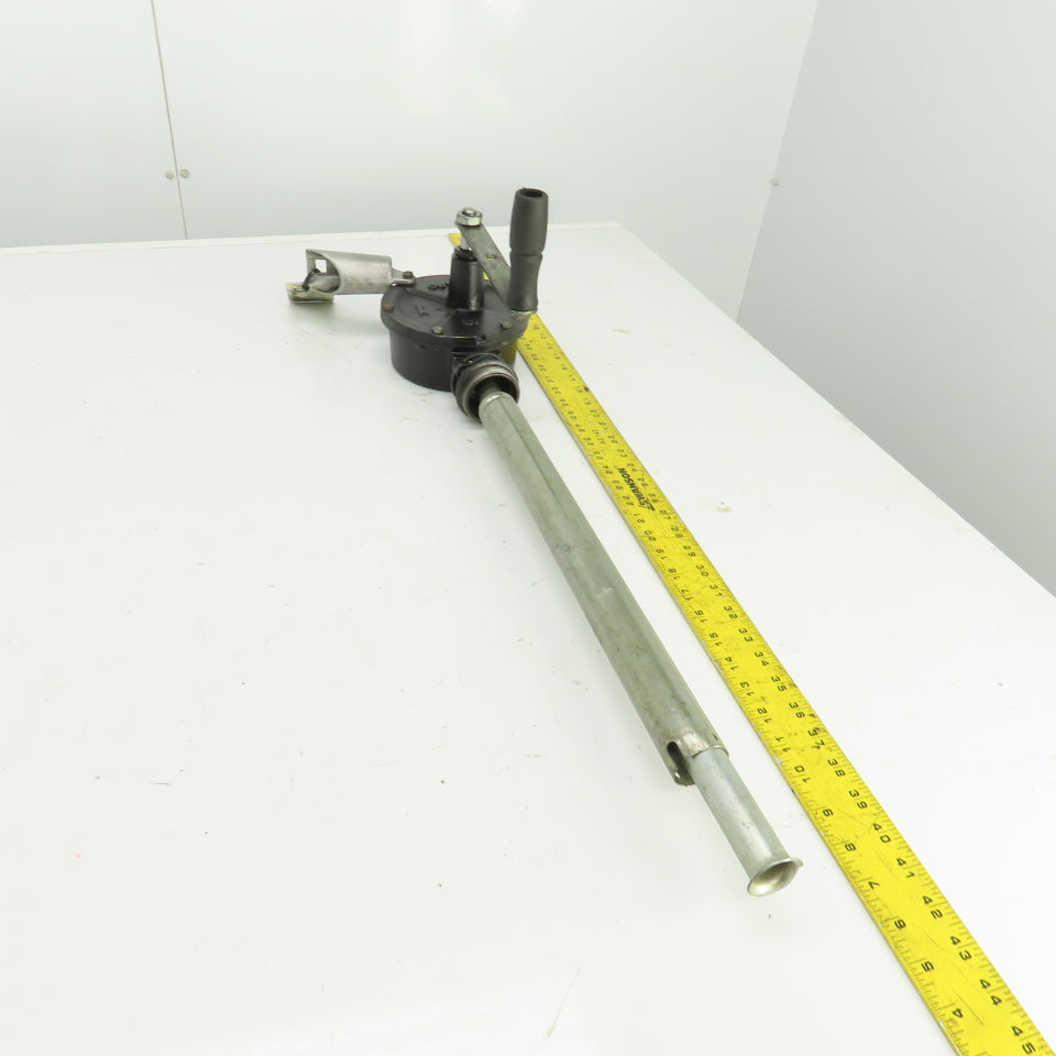 Rotary Crank Hand Drum Pump 20-1/2" Spout 3/4" NPT Out