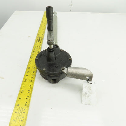 Rotary Crank Hand Drum Pump 20-1/2" Spout 3/4" NPT Out