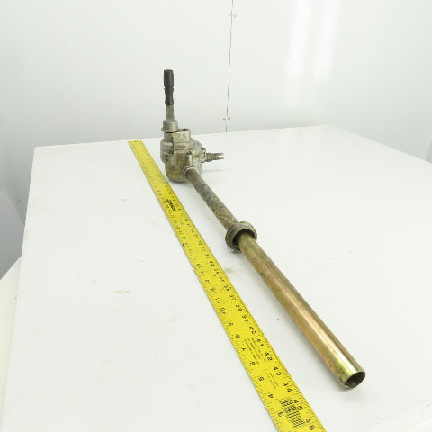 Rotary Hand Drum Pump 24-1/2" Spout 3/4" NPT Out