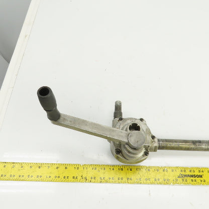 Rotary Hand Drum Pump 24-1/2" Spout 3/4" NPT Out
