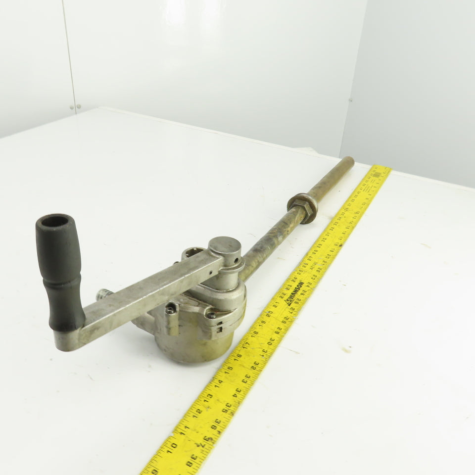 Rotary Hand Drum Pump 24-1/2" Spout 3/4" NPT Out