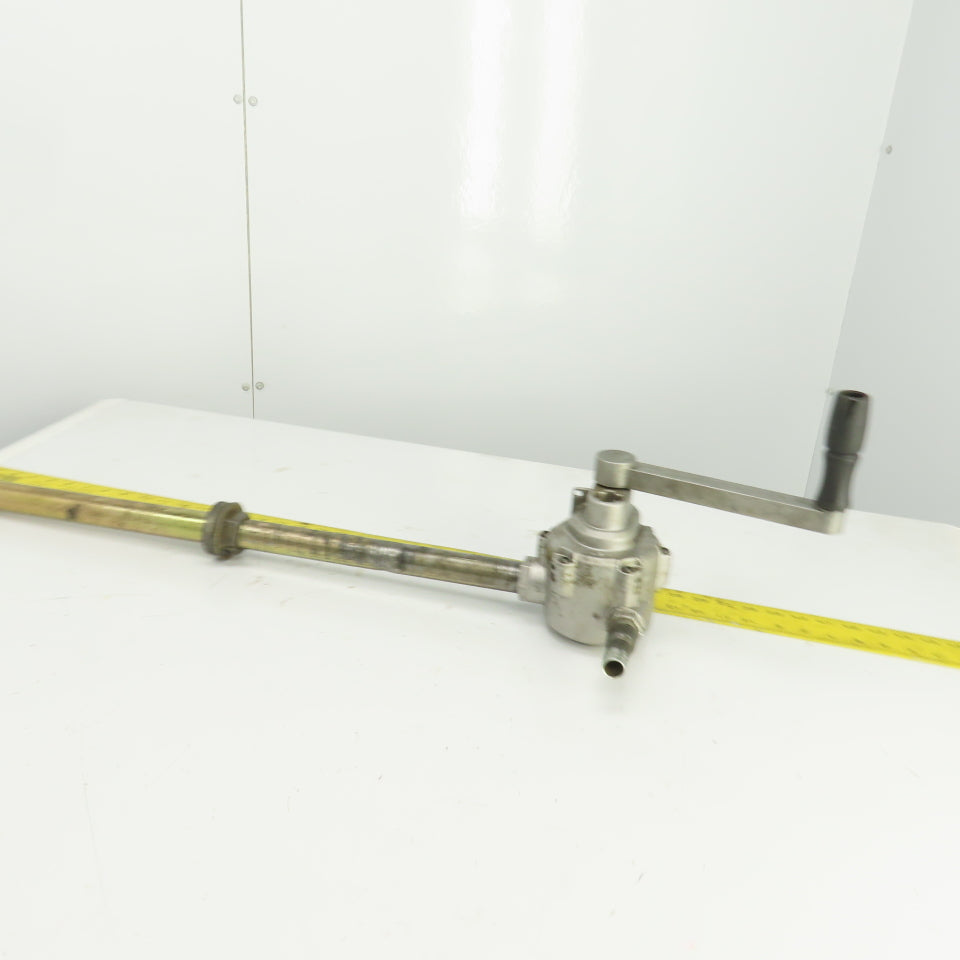 Rotary Hand Drum Pump 24-1/2" Spout 3/4" NPT Out