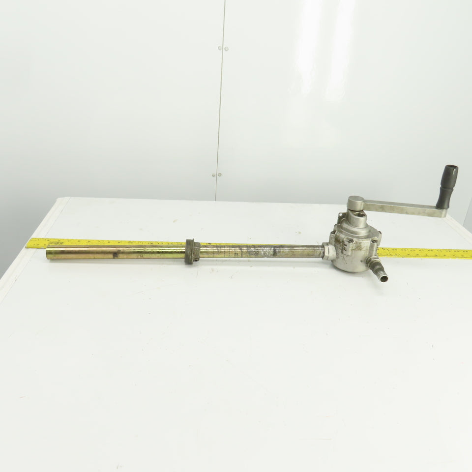 Rotary Hand Drum Pump 24-1/2" Spout 3/4" NPT Out