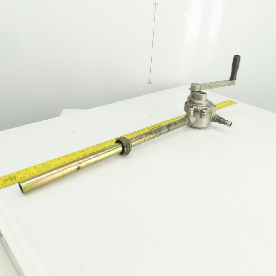 Rotary Hand Drum Pump 24-1/2" Spout 3/4" NPT Out