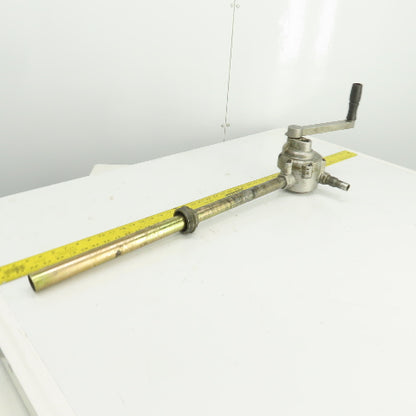 Rotary Hand Drum Pump 24-1/2" Spout 3/4" NPT Out