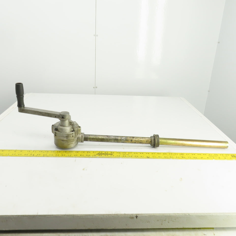 Rotary Hand Drum Pump 24-1/2" Spout 3/4" NPT Out