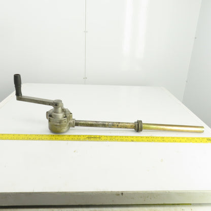 Rotary Hand Drum Pump 24-1/2" Spout 3/4" NPT Out