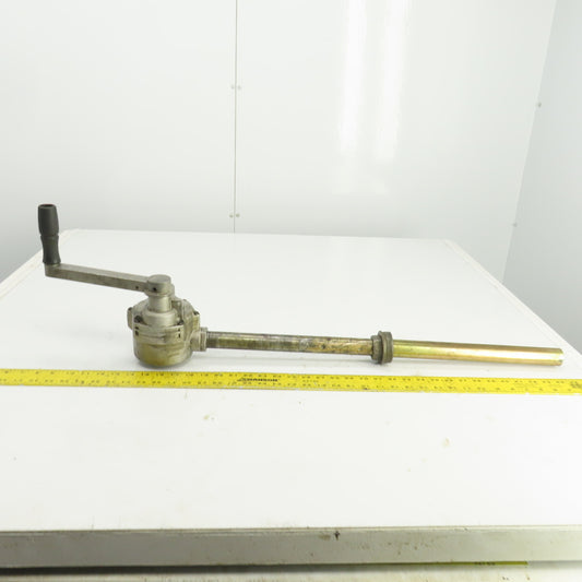 Rotary Hand Drum Pump 24-1/2" Spout 3/4" NPT Out