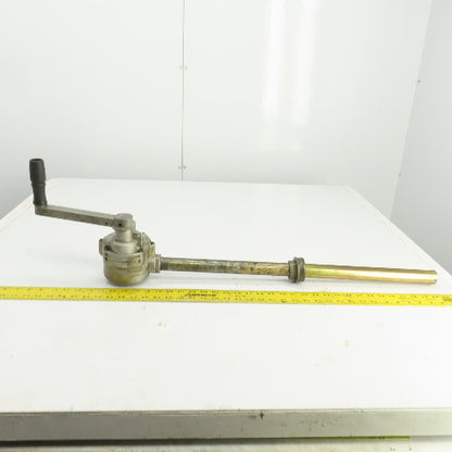 Rotary Hand Drum Pump 24-1/2" Spout 3/4" NPT Out