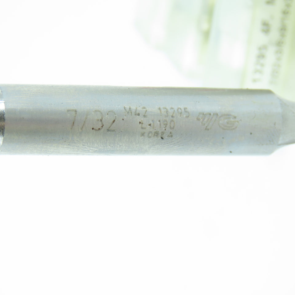 YG-1 13295 7/32" 4 Flute Square Double End Mill Center Cutting  3/8" Shank Lot/3
