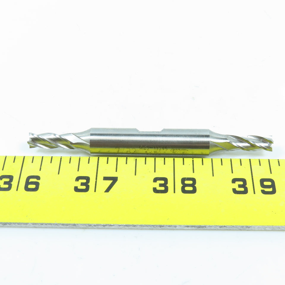 YG-1 13295 7/32" 4 Flute Square Double End Mill Center Cutting  3/8" Shank Lot/3