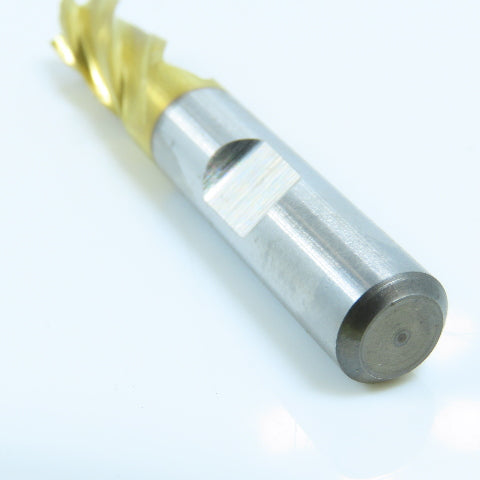 Niagara 85090 9mm 4 Flute Square Double End Mill Center Cutting 3/8" Shank TiN