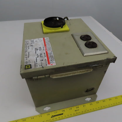 Square D SK750G1 Class 9070 230x460V Pri 115V Sec 750VA Transformer Disconnect