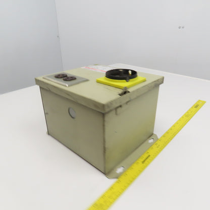 Square D SK750G1 Class 9070 230x460V Pri 115V Sec 750VA Transformer Disconnect