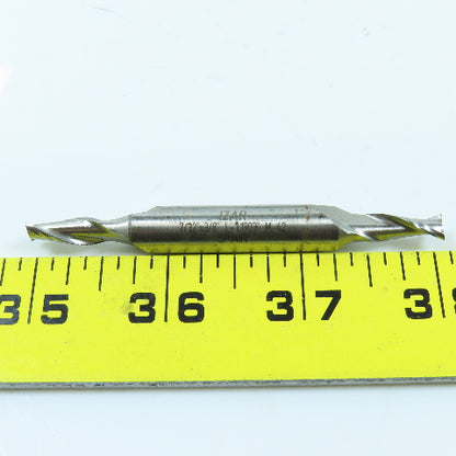 Izar 7/32" 2 Flute Square Double End Mill Center Cutting 3/8" Shank Lot of 2
