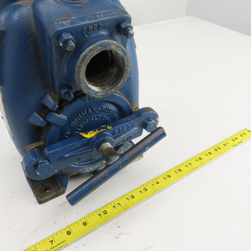 Gorman-Rupp 111/2A52-E2 3P Cast Iron Self Priming Centrifugal Pump 1-1/2" In/Out