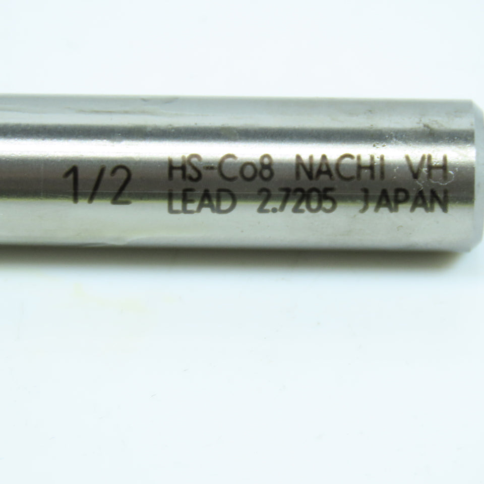 Nachi 1/2" 4 Flute Cobalt Roughing Square End Mill 1/2" Shank 1-1/4" LOC