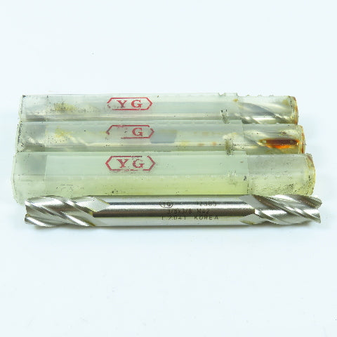 YG-1 12305 3/8" 4 Flute Square Double End Mill 3/8" Shank Lot of 3