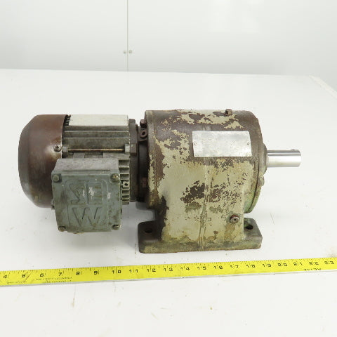 Sew-Eurodrive R60 DT71D4 .37kW 143.91:1 Ratio Gear Motor 11.5RPM Output 265/460V