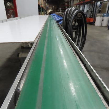 152" x 5" Wide Air Blow Off Extrusion Take Away Conveyor 110/220V 1Ph 0-508 FPM