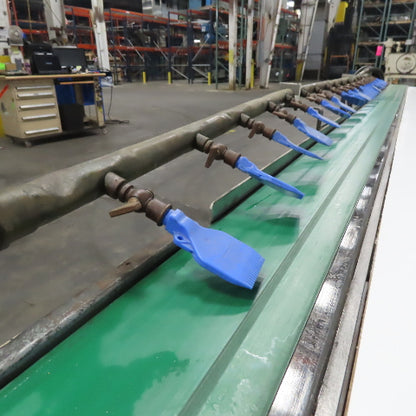 152" x 5" Wide Air Blow Off Extrusion Take Away Conveyor 110/220V 1Ph 0-508 FPM