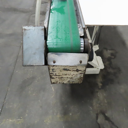 152" x 5" Wide Air Blow Off Extrusion Take Away Conveyor 110/220V 1Ph 0-508 FPM