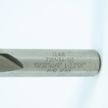 Izar 13/32" 2 Flute Square Double End Mill 3/8" Shank 3/4" LOC 2-1/2" OAL Lot/3