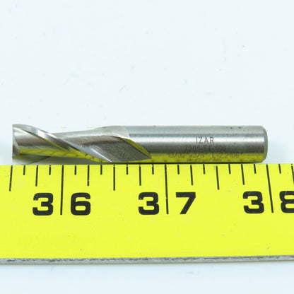 Izar 13/32" 2 Flute Square Double End Mill 3/8" Shank 3/4" LOC 2-1/2" OAL Lot/3