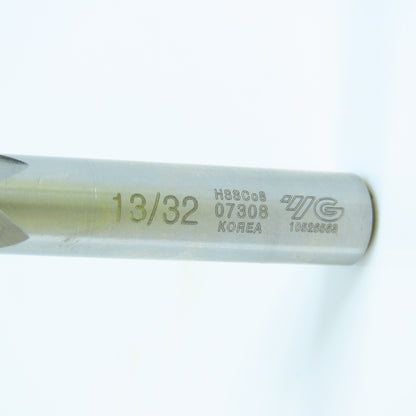 YG-1 07308 13/32" 4 Flute Square End Mill 3/8" Shank 1" LOC 2-3/4" OAL